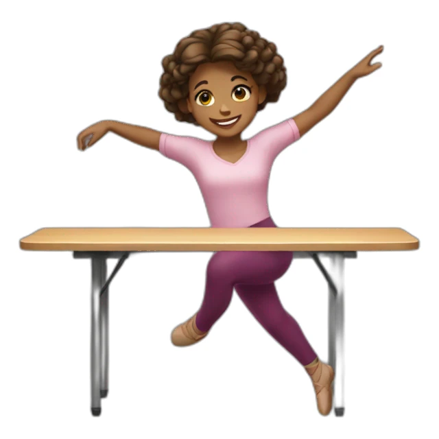 Girl-dancing-on—the-table sticker