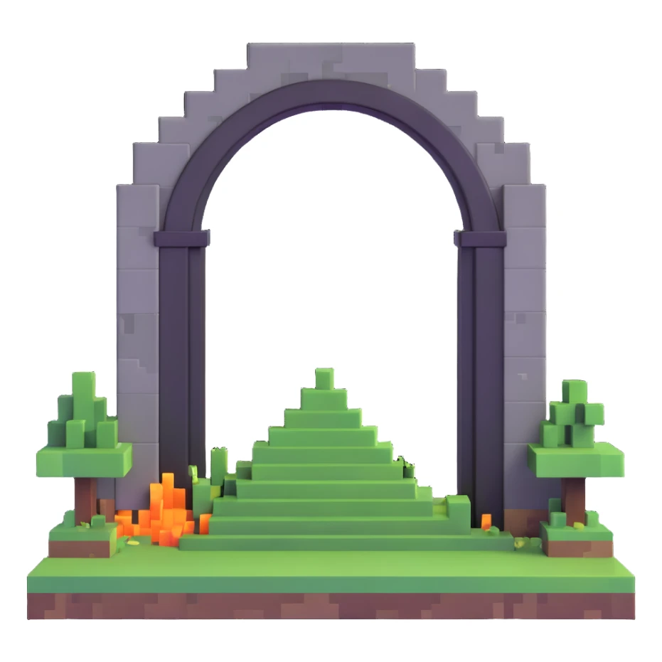 Minecraft End portal sticker