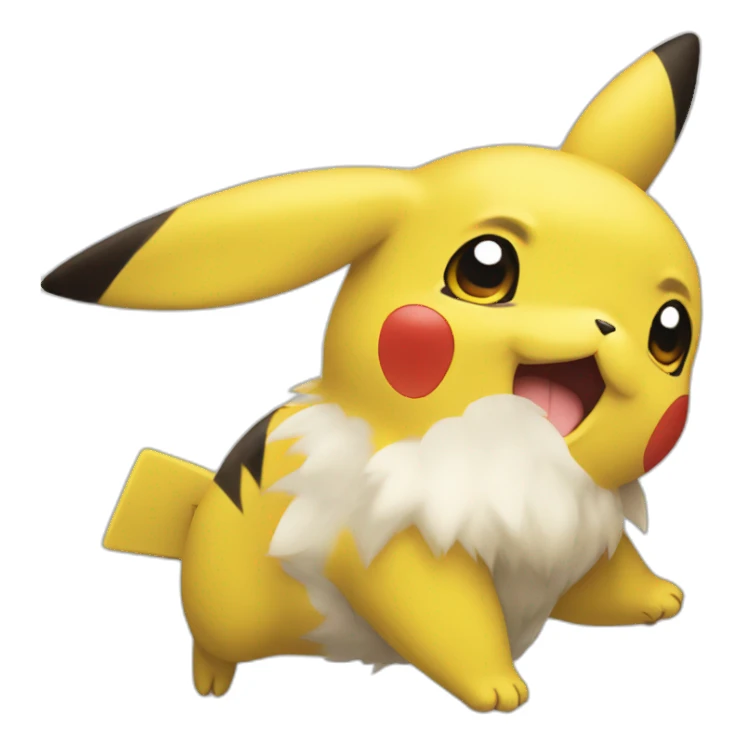 Pikachu qui rigole sticker