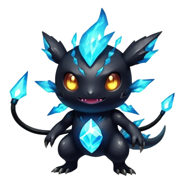 Elemental Dark-type-Electric-type natural Pokémon-Fakémon-creature sticker