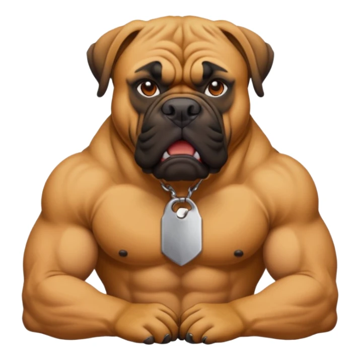 A bullmastiff as a legend sticker