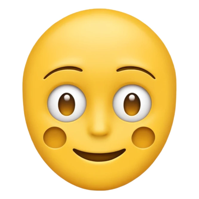 Emoji blank face sticker