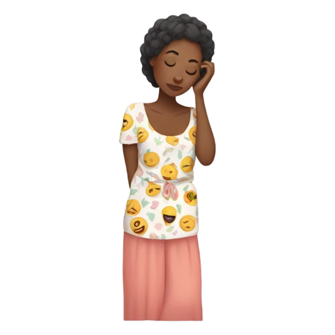 Tired mom wearing mumu  sticker