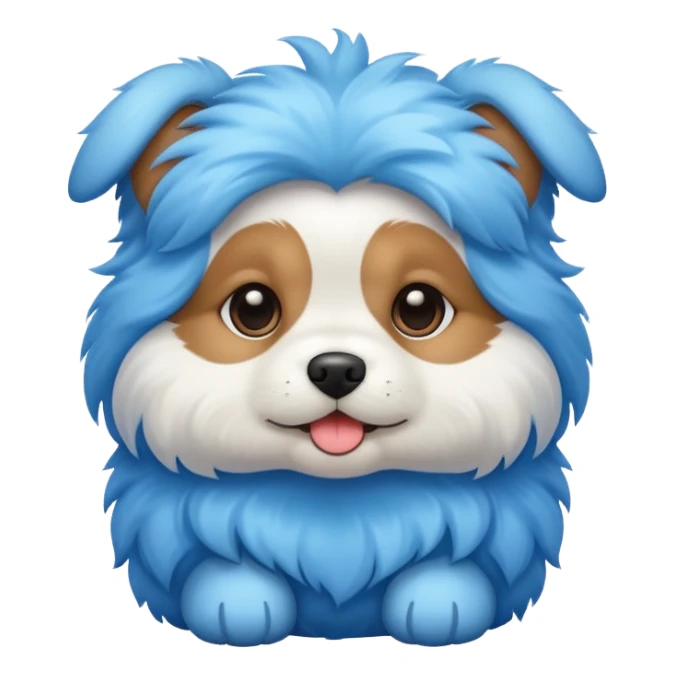 puppy dog blue sticker