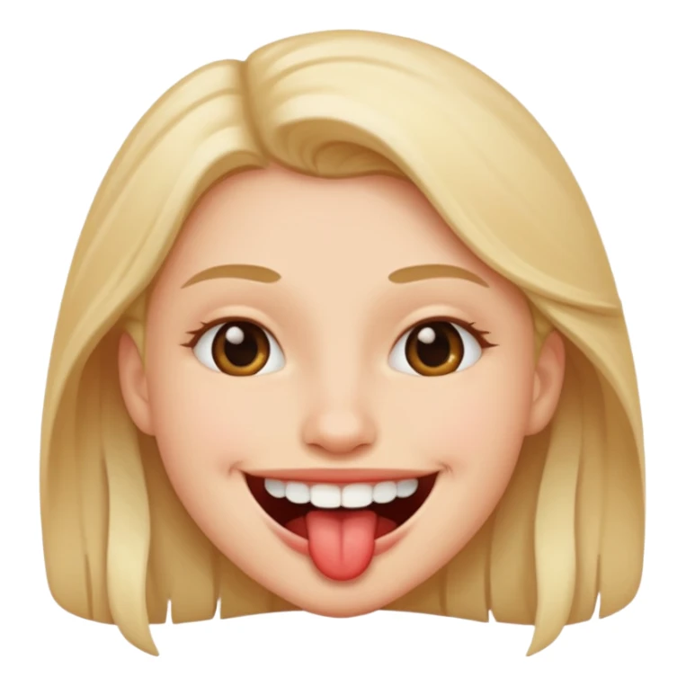 smiley qui se mord les levre  sticker