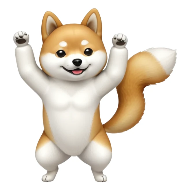 Shiba Inu dabbing  sticker