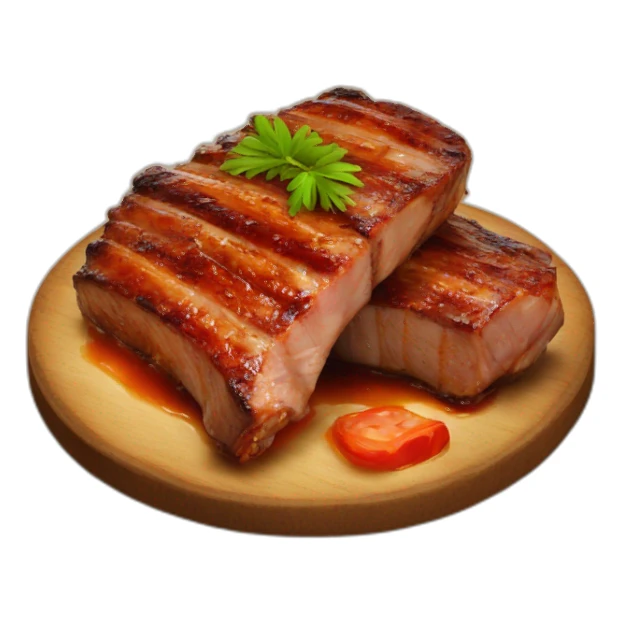 Costillas a la brasa sticker