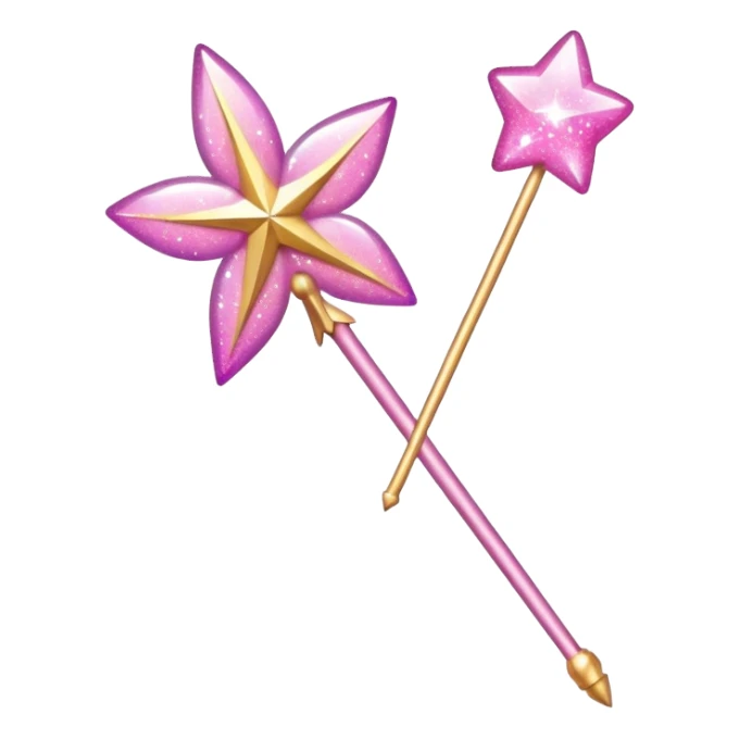 Pink fairy wand  sticker