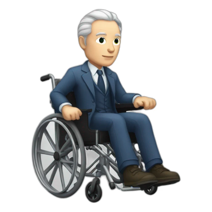 Charles Xavier professor X in a wheelchair sticker