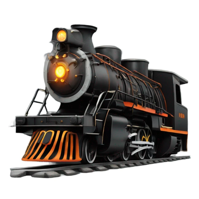 Coal burning train engine sticker