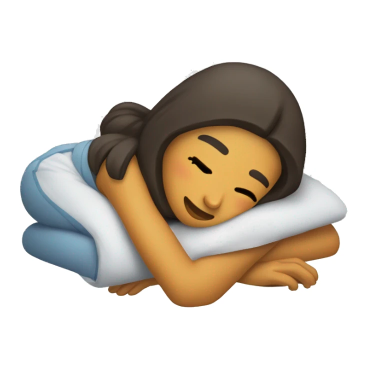 Chica durmiendo sticker