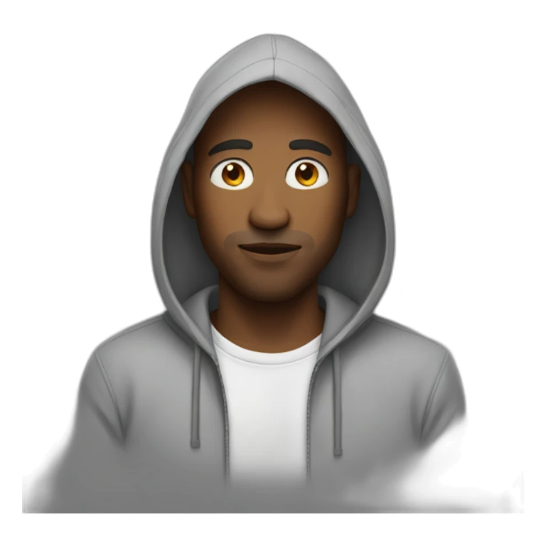 Man in a hoodie sticker