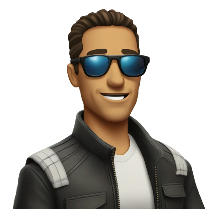 germán shepard with sunglasses in backyard sticker