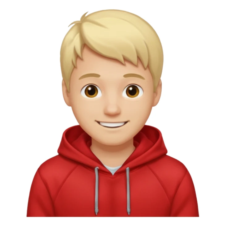 blonde guy red hoodie sticker