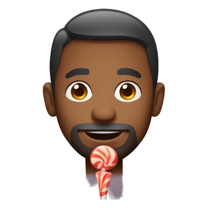 Man holding lollipop sticker