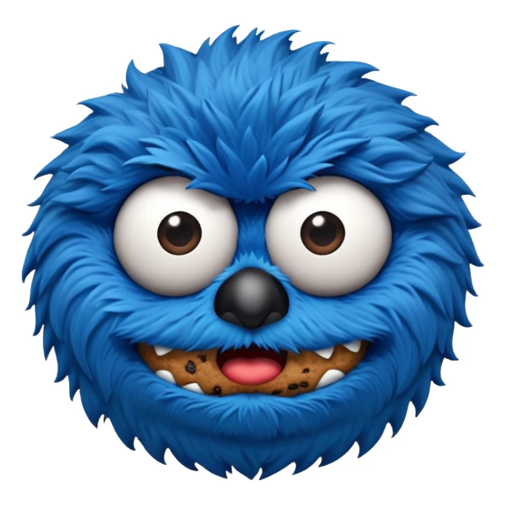 Angry Cookie Monster  sticker