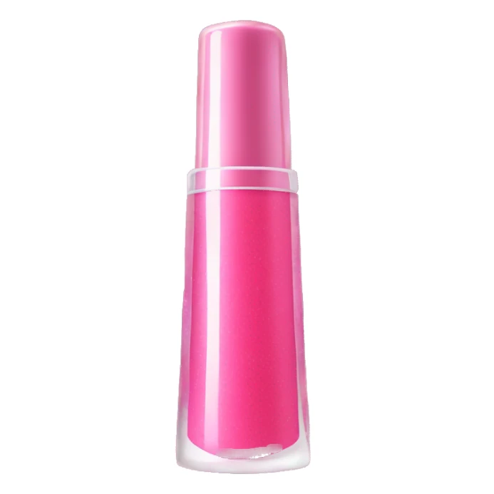 sparkly pink lipgloss tube sticker