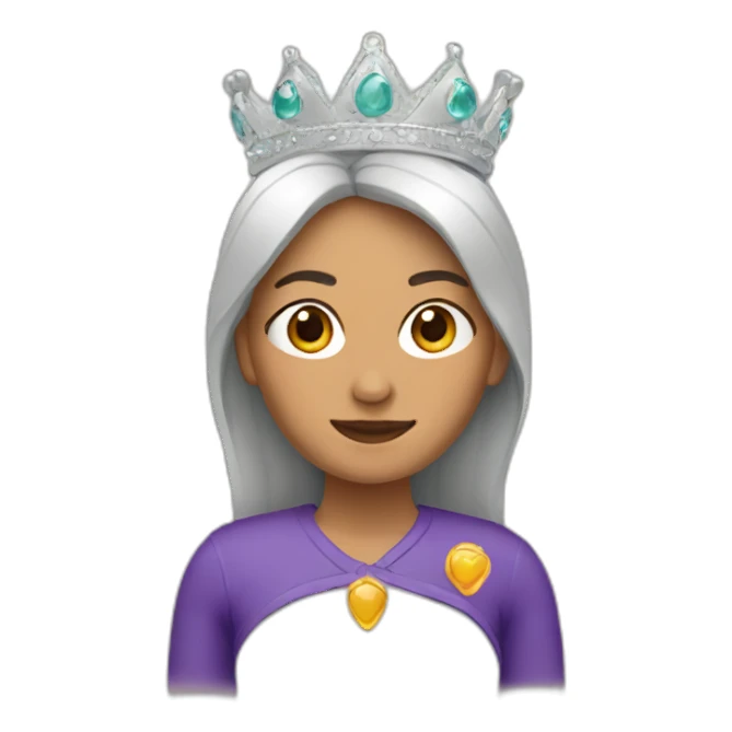 mujer con corona sticker