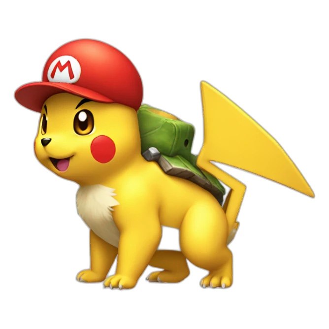 dinasaurs Pikachu Super Mario sticker
