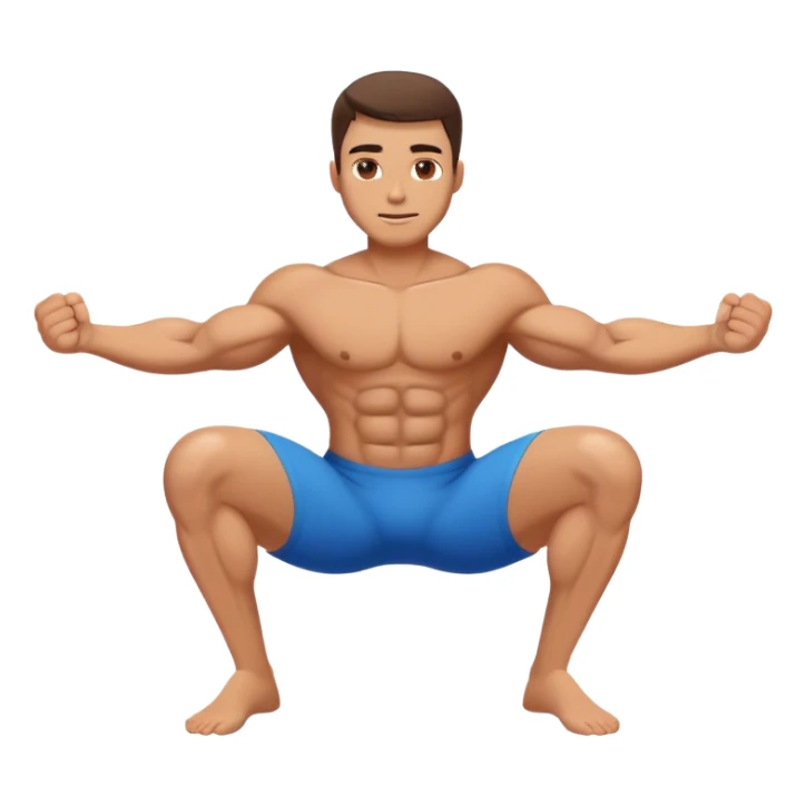 man glute-bridges-exercise sticker