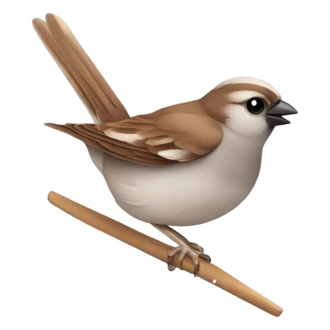 sparrow is a frisbee player sticker