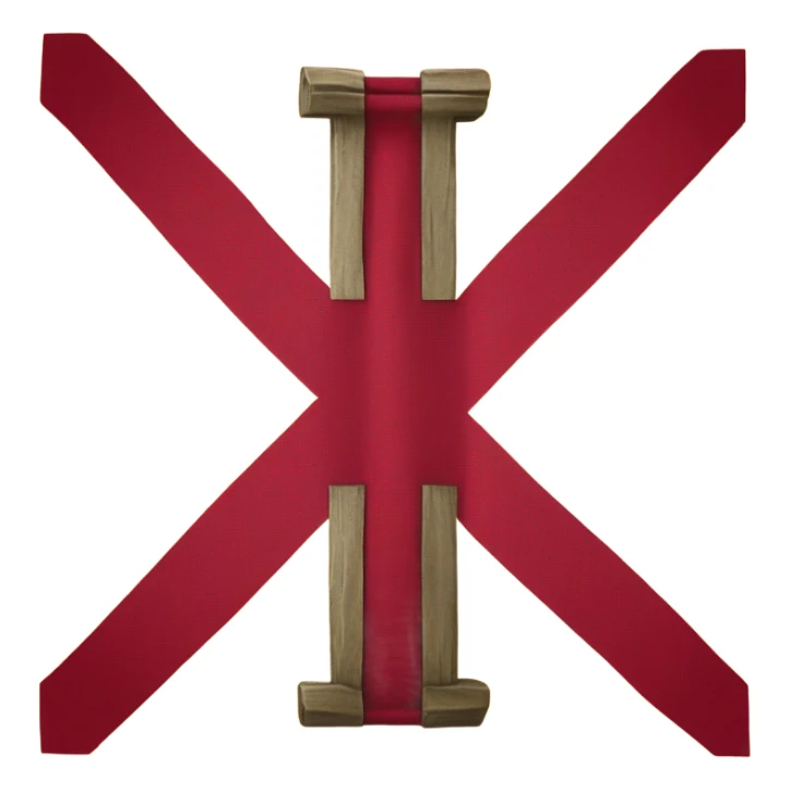 Cross of Burgundy flag sticker