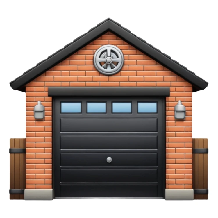 garage near the house sticker