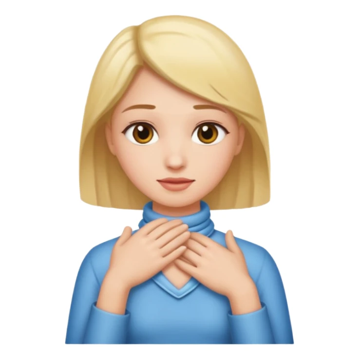 hand around neck sticker