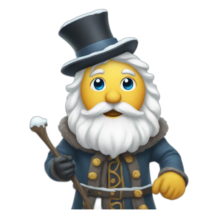 Magic snow emoji  sticker