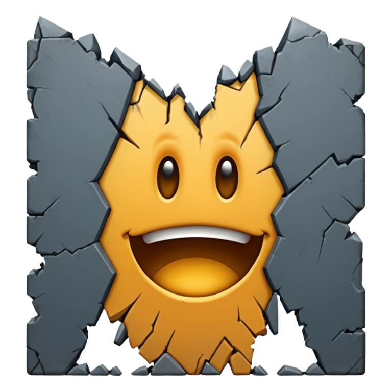 crack in the wall sticker