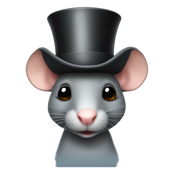 Rat with a top hat  sticker