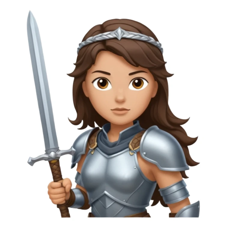 Valkyrie warrior brunetter sticker