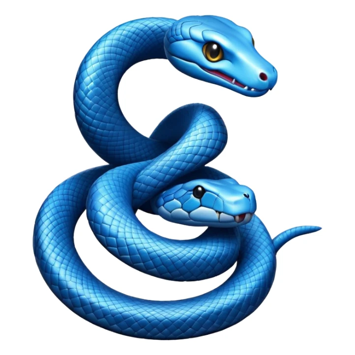 blue snake sticker