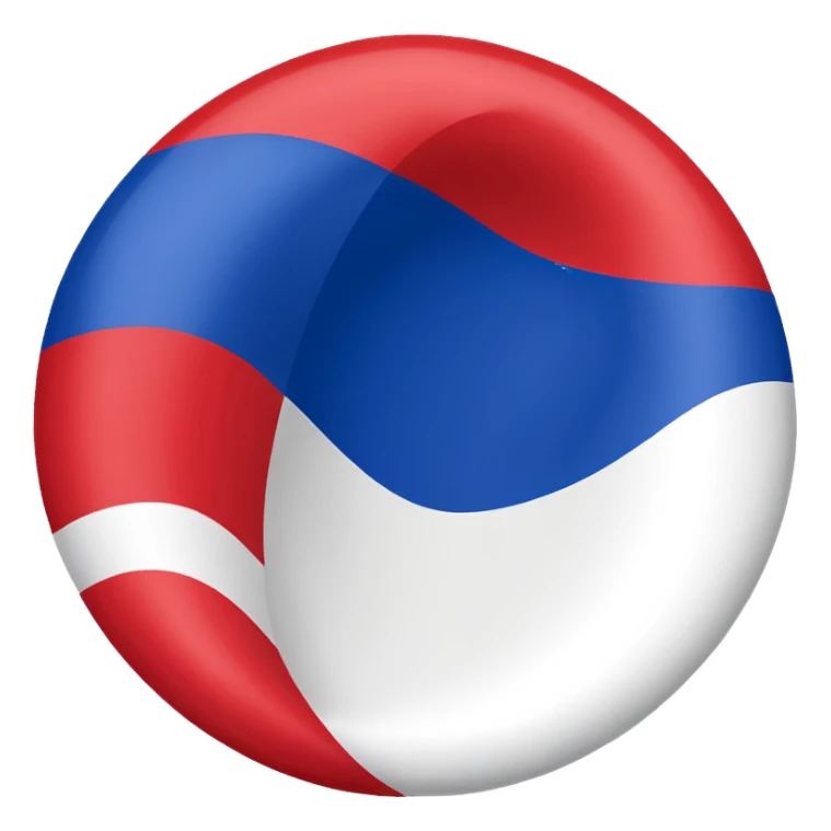 circular Russia flag sticker
