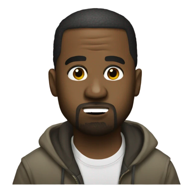 Kanye west rapping sticker