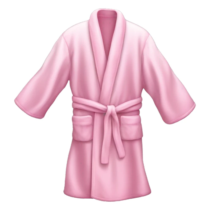 Light pink silk slippers and robe sticker