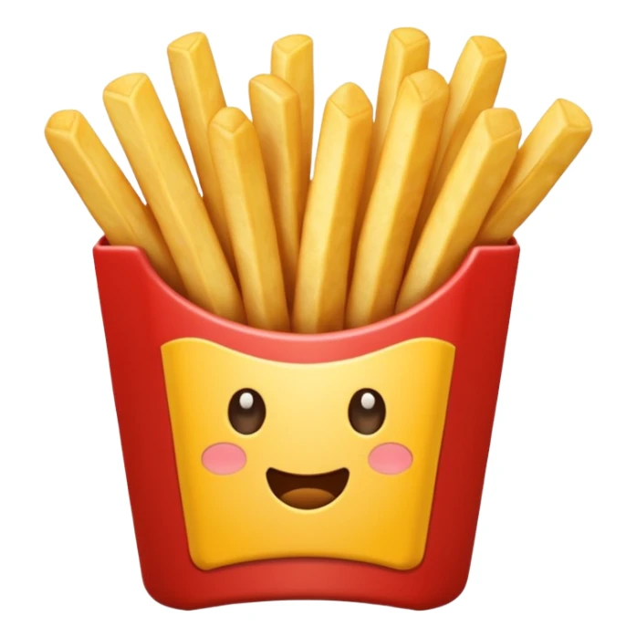 french fries sticker