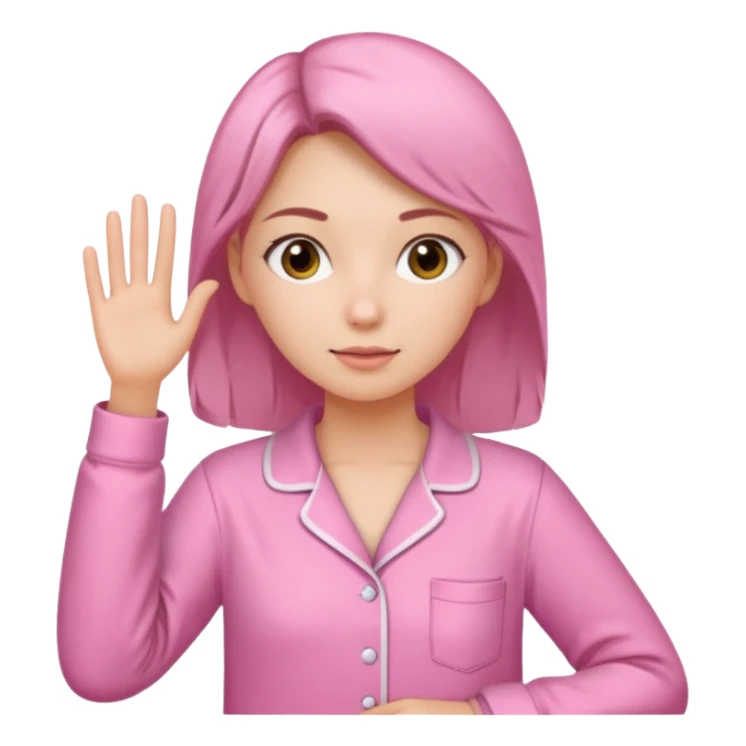 {
      "type": "human",
      "look": "pink pyjama lady, long sleeves",
    } sticker