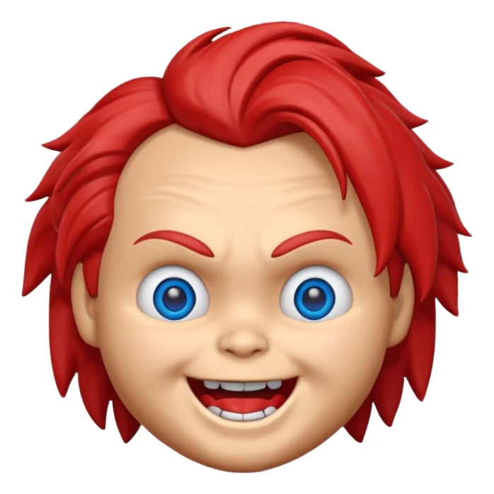 Un emojin de chuky sticker