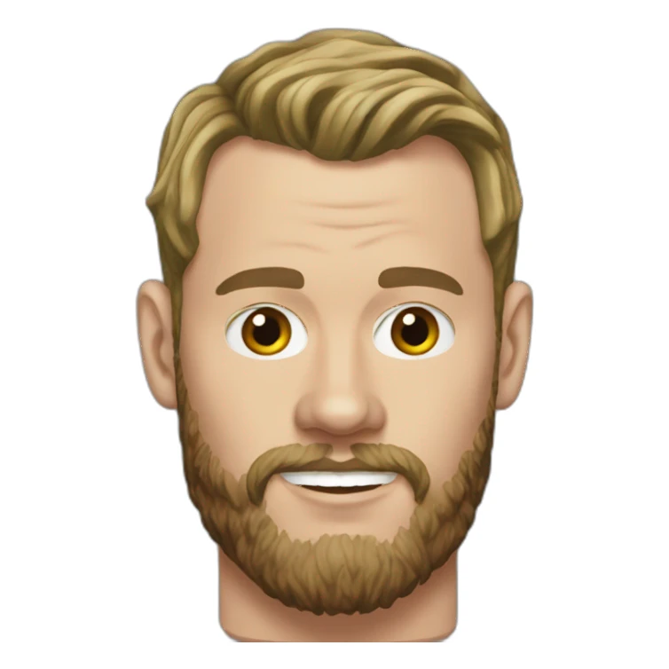 Jonathan Toews as beach bum with beard sticker