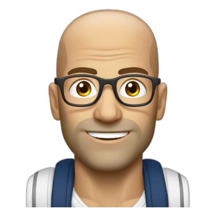 Zidane avec des lunettes  sticker