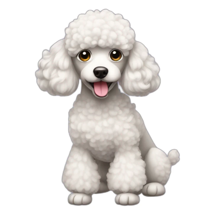 Luna poodle sticker