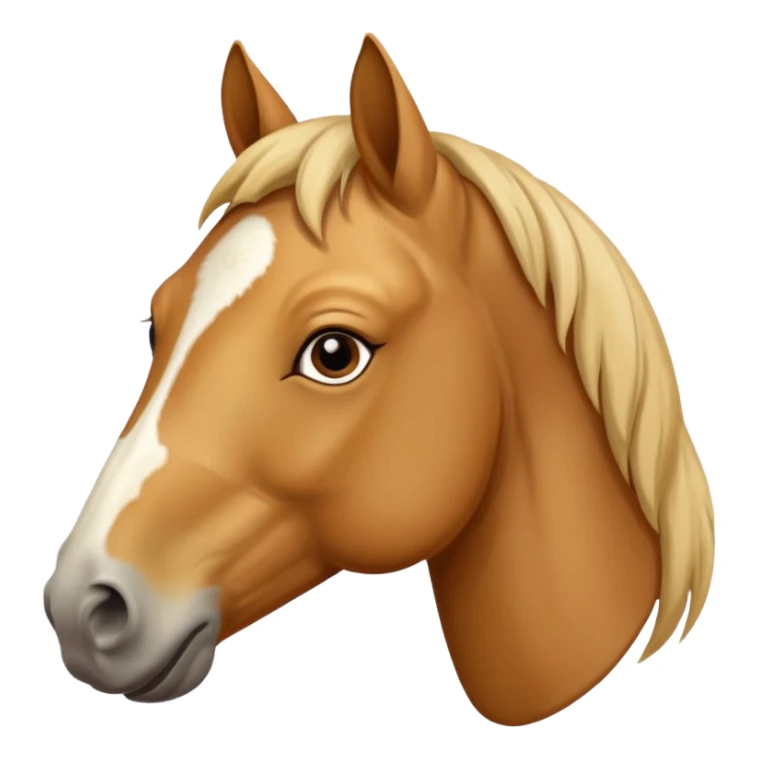 Kissing horse sticker