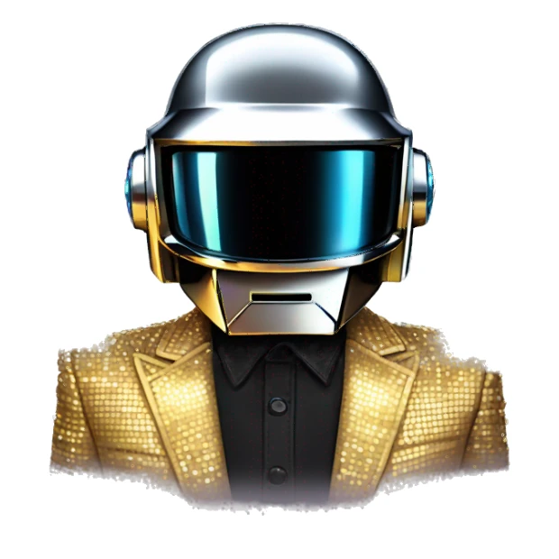Daft punk in disco costume  sticker