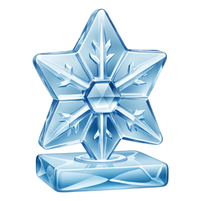 full  ice sculpture sticker