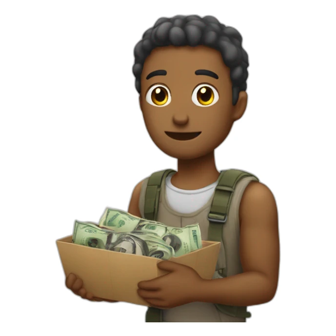 Vagabundo pidiendo dinero  sticker