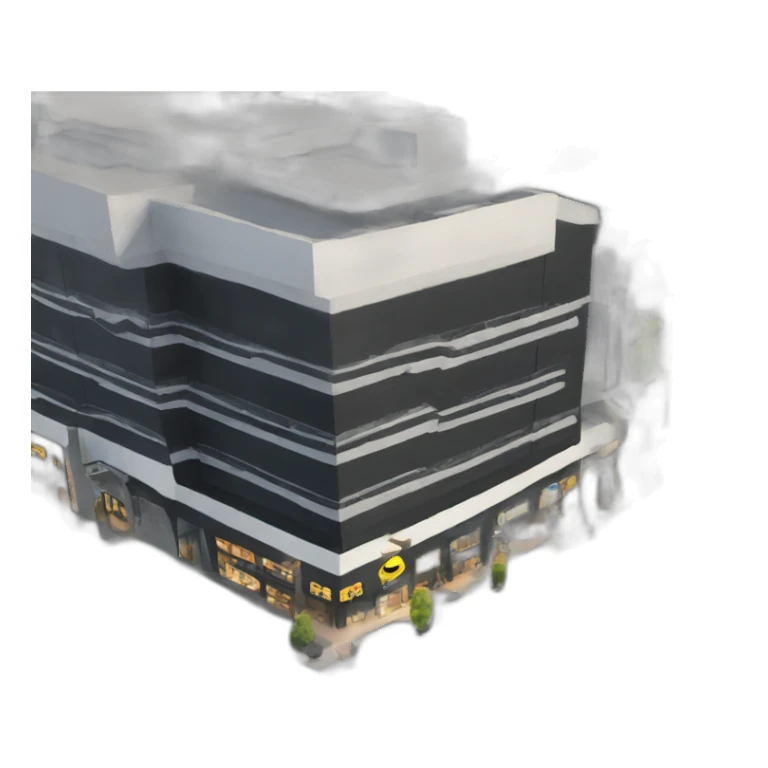 grand black shopping center sticker