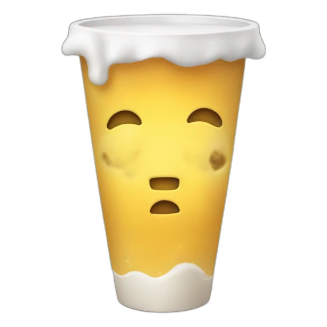 Emoji qui soupire en soufflant sticker