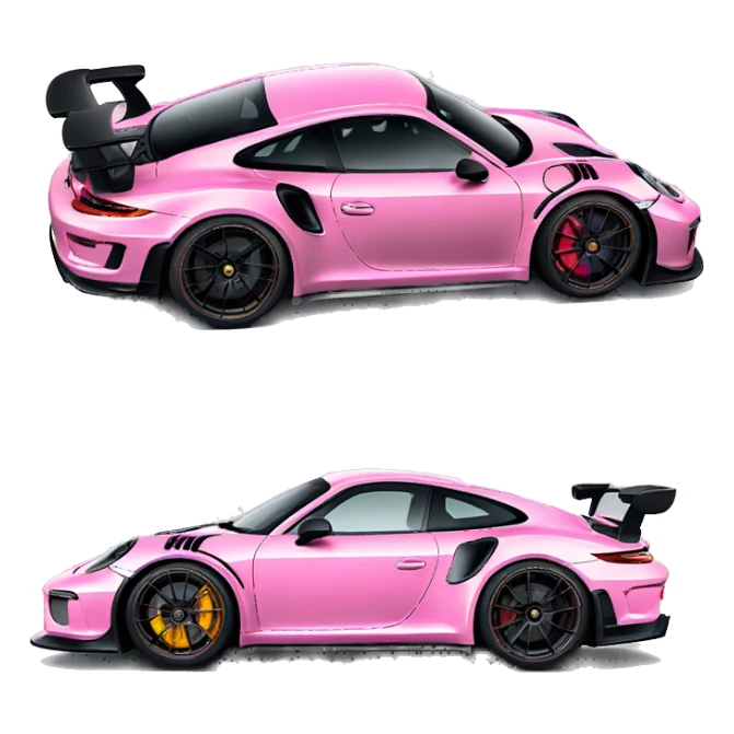 pink 911 gt3 rs sticker