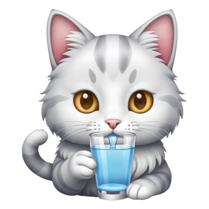 Gato bebendo sticker